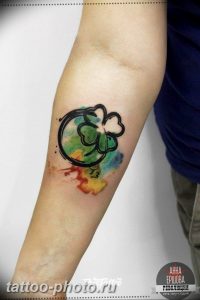 фото тату клевер четырехлистный 24.12.2018 №398 - four leaf clover tattoo - tattoo-photo.ru