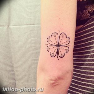 фото тату клевер четырехлистный 24.12.2018 №404 - four leaf clover tattoo - tattoo-photo.ru