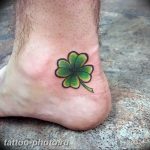 фото тату клевер четырехлистный 24.12.2018 №405 - four leaf clover tattoo - tattoo-photo.ru