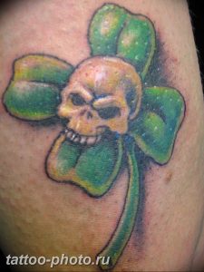 фото тату клевер четырехлистный 24.12.2018 №410 - four leaf clover tattoo - tattoo-photo.ru