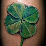 фото тату клевер четырехлистный 24.12.2018 №416 - four leaf clover tattoo - tattoo-photo.ru