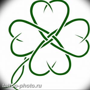 фото тату клевер четырехлистный 24.12.2018 №428 - four leaf clover tattoo - tattoo-photo.ru