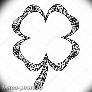 фото тату клевер четырехлистный 24.12.2018 №430 - four leaf clover tattoo - tattoo-photo.ru