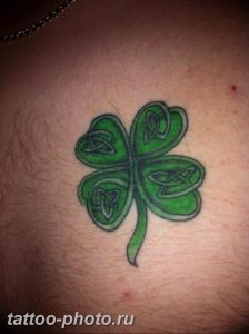 фото тату клевер четырехлистный 24.12.2018 №431 - four leaf clover tattoo - tattoo-photo.ru