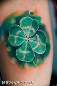 фото тату клевер четырехлистный 24.12.2018 №441 - four leaf clover tattoo - tattoo-photo.ru
