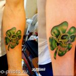 фото тату клевер четырехлистный 24.12.2018 №442 - four leaf clover tattoo - tattoo-photo.ru