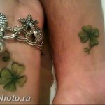 фото тату клевер четырехлистный 24.12.2018 №444 - four leaf clover tattoo - tattoo-photo.ru