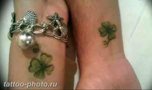 фото тату клевер четырехлистный 24.12.2018 №444 - four leaf clover tattoo - tattoo-photo.ru