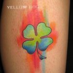 фото тату клевер четырехлистный 24.12.2018 №465 - four leaf clover tattoo - tattoo-photo.ru