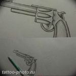 фото тату револьвер 24.12.2018 №025 - photo tattoo revolver - tattoo-photo.ru
