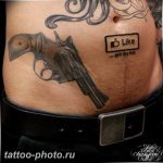 фото тату револьвер 24.12.2018 №038 - photo tattoo revolver - tattoo-photo.ru
