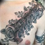 фото тату револьвер 24.12.2018 №051 - photo tattoo revolver - tattoo-photo.ru