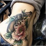 фото тату револьвер 24.12.2018 №055 - photo tattoo revolver - tattoo-photo.ru