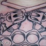 фото тату револьвер 24.12.2018 №081 - photo tattoo revolver - tattoo-photo.ru