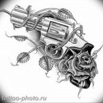 фото тату револьвер 24.12.2018 №092 - photo tattoo revolver - tattoo-photo.ru