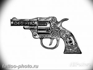 фото тату револьвер 24.12.2018 №100 - photo tattoo revolver - tattoo-photo.ru