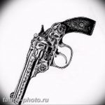 фото тату револьвер 24.12.2018 №108 - photo tattoo revolver - tattoo-photo.ru
