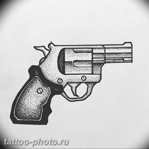 фото тату револьвер 24.12.2018 №134 - photo tattoo revolver - tattoo-photo.ru