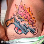 фото тату револьвер 24.12.2018 №137 - photo tattoo revolver - tattoo-photo.ru