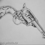 фото тату револьвер 24.12.2018 №142 - photo tattoo revolver - tattoo-photo.ru