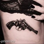фото тату револьвер 24.12.2018 №153 - photo tattoo revolver - tattoo-photo.ru
