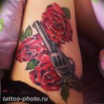 фото тату револьвер 24.12.2018 №157 - photo tattoo revolver - tattoo-photo.ru