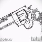 фото тату револьвер 24.12.2018 №164 - photo tattoo revolver - tattoo-photo.ru