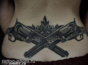 фото тату револьвер 24.12.2018 №166 - photo tattoo revolver - tattoo-photo.ru