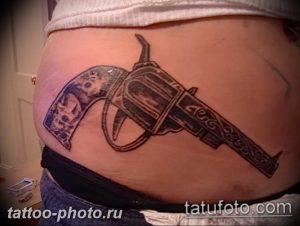 фото тату револьвер 24.12.2018 №168 - photo tattoo revolver - tattoo-photo.ru