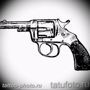 фото тату револьвер 24.12.2018 №211 - photo tattoo revolver - tattoo-photo.ru