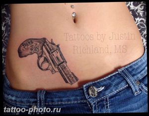 фото тату револьвер 24.12.2018 №230 - photo tattoo revolver - tattoo-photo.ru