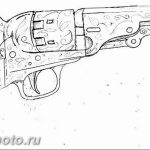 фото тату револьвер 24.12.2018 №236 - photo tattoo revolver - tattoo-photo.ru