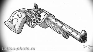 фото тату револьвер 24.12.2018 №239 - photo tattoo revolver - tattoo-photo.ru