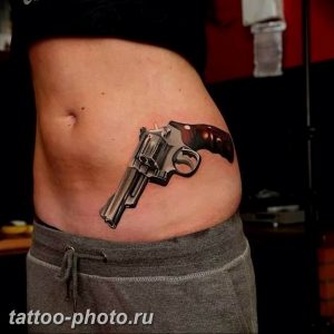 фото тату револьвер 24.12.2018 №242 - photo tattoo revolver - tattoo-photo.ru
