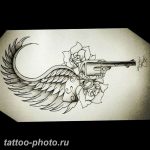 фото тату револьвер 24.12.2018 №261 - photo tattoo revolver - tattoo-photo.ru
