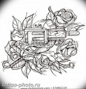 фото тату револьвер 24.12.2018 №263 - photo tattoo revolver - tattoo-photo.ru