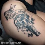 фото тату револьвер 24.12.2018 №264 - photo tattoo revolver - tattoo-photo.ru