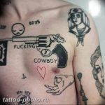 фото тату револьвер 24.12.2018 №267 - photo tattoo revolver - tattoo-photo.ru