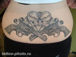 фото тату револьвер 24.12.2018 №279 - photo tattoo revolver - tattoo-photo.ru