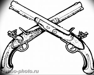 фото тату револьвер 24.12.2018 №293 - photo tattoo revolver - tattoo-photo.ru