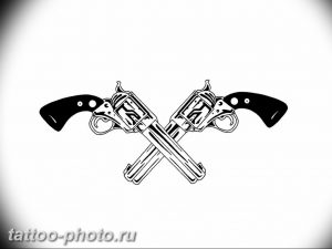 фото тату револьвер 24.12.2018 №330 - photo tattoo revolver - tattoo-photo.ru