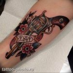 фото тату револьвер 24.12.2018 №341 - photo tattoo revolver - tattoo-photo.ru