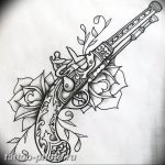 фото тату револьвер 24.12.2018 №369 - photo tattoo revolver - tattoo-photo.ru