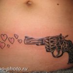фото тату револьвер 24.12.2018 №388 - photo tattoo revolver - tattoo-photo.ru