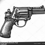 фото тату револьвер 24.12.2018 №397 - photo tattoo revolver - tattoo-photo.ru