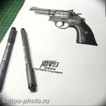 фото тату револьвер 24.12.2018 №398 - photo tattoo revolver - tattoo-photo.ru