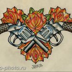 фото тату револьвер 24.12.2018 №399 - photo tattoo revolver - tattoo-photo.ru