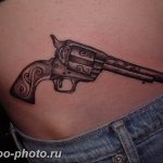 фото тату револьвер 24.12.2018 №404 - photo tattoo revolver - tattoo-photo.ru