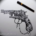 фото тату револьвер 24.12.2018 №405 - photo tattoo revolver - tattoo-photo.ru