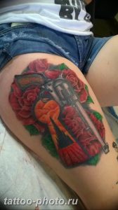 фото тату револьвер 24.12.2018 №420 - photo tattoo revolver - tattoo-photo.ru